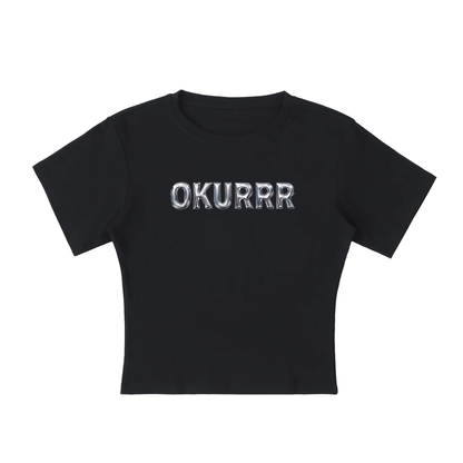 Baby Tee MIDNIGHT / S OKURRR Baby Tee ~ GAYSBIE PREMIUM MATERIALS