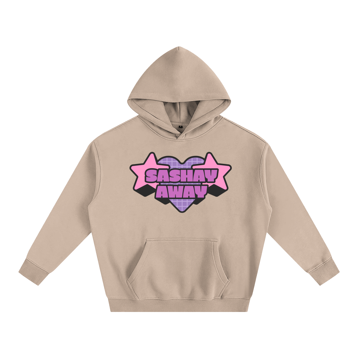 Gray Apricot / S Oversize Fleeced Hoodie ODMPOD
