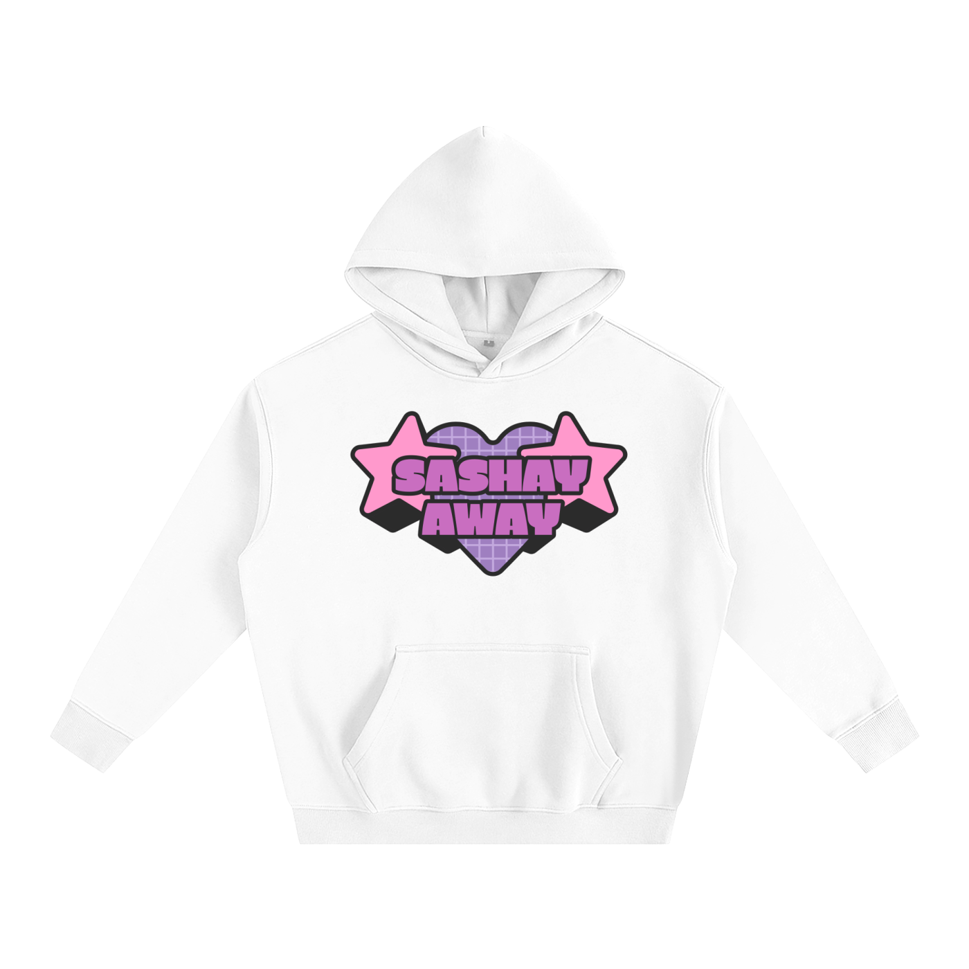 White / S Oversize Fleeced Hoodie ODMPOD
