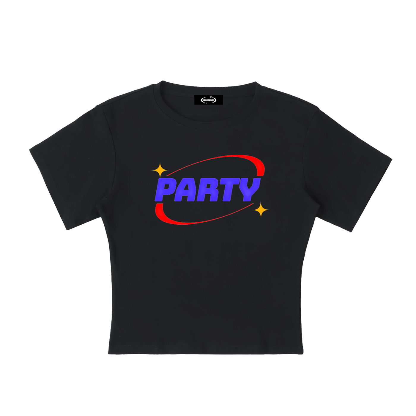 Baby Tee MIDNIGHT / S PARTY Baby Tee ~ GAYSBIE PREMIUM MATERIALS