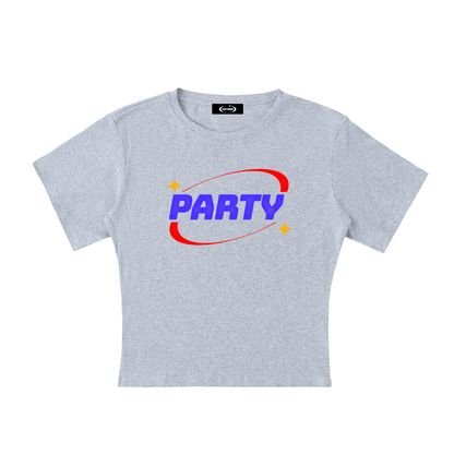 Baby Tee STONE / S PARTY Baby Tee ~ GAYSBIE PREMIUM MATERIALS