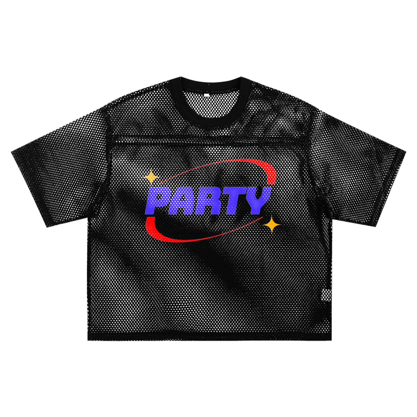 Mesh Tee MIDNIGHT / S PARTY Boxy Mesh Tee ~ GAYBSIE PREMIUM MATERIALS