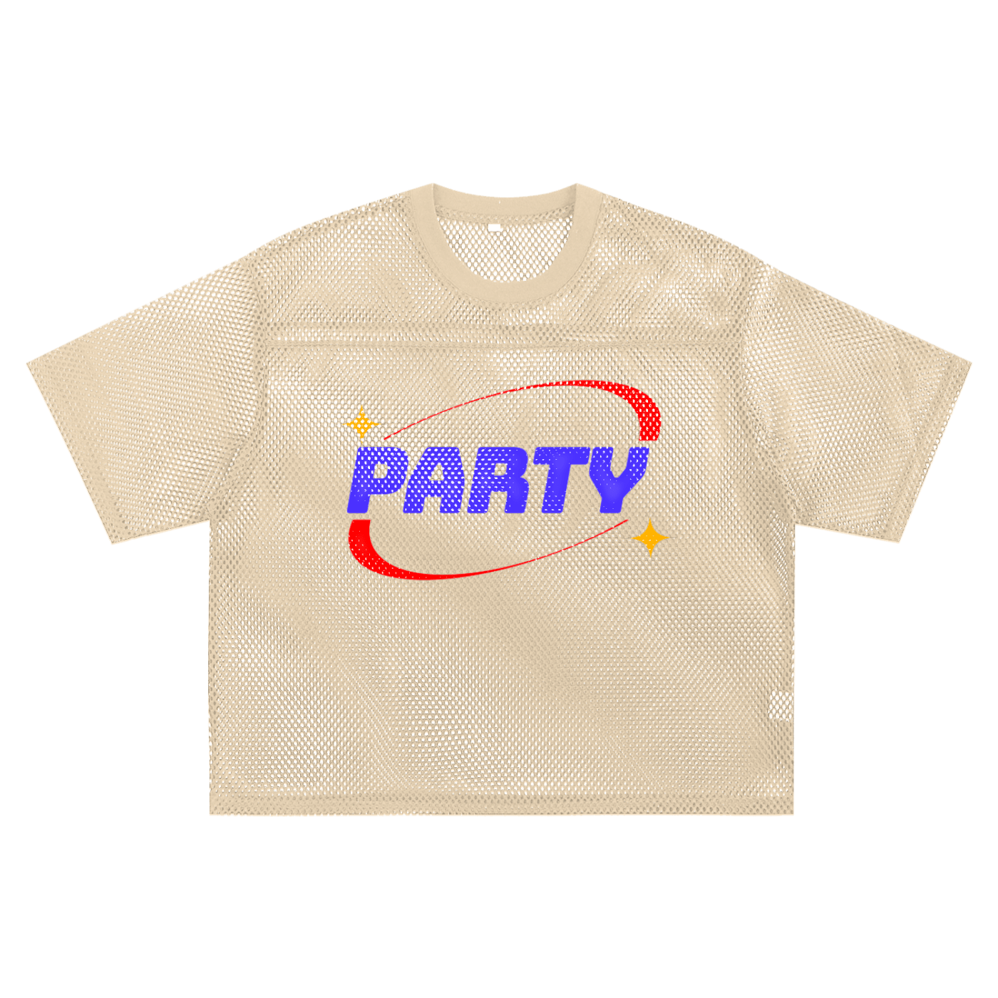 Mesh Tee PEACHY / S PARTY Boxy Mesh Tee ~ GAYBSIE PREMIUM MATERIALS