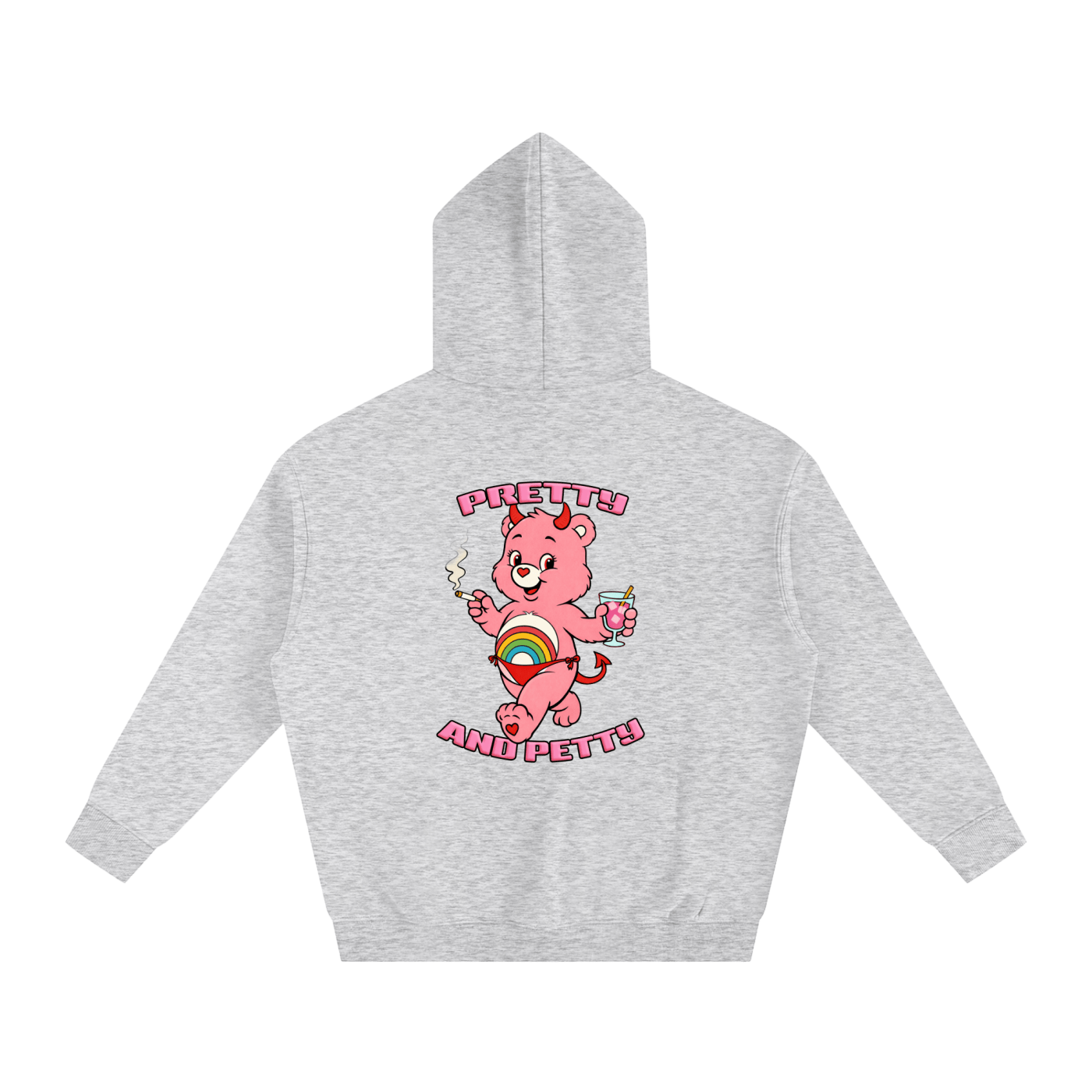 Premium Hood PRETTY AND PETTY Bear Heavy Fleece Hoodie ~ GAYSBIE PREMIUM MATERIALS