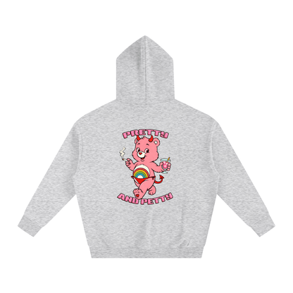 Premium Hood PRETTY AND PETTY Bear Heavy Fleece Hoodie ~ GAYSBIE PREMIUM MATERIALS