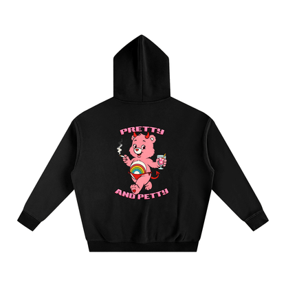 Premium Hood PRETTY AND PETTY Bear Heavy Fleece Hoodie ~ GAYSBIE PREMIUM MATERIALS