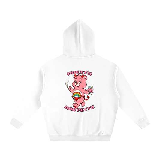 Premium Hood PRETTY AND PETTY Bear Heavy Fleece Hoodie ~ GAYSBIE PREMIUM MATERIALS