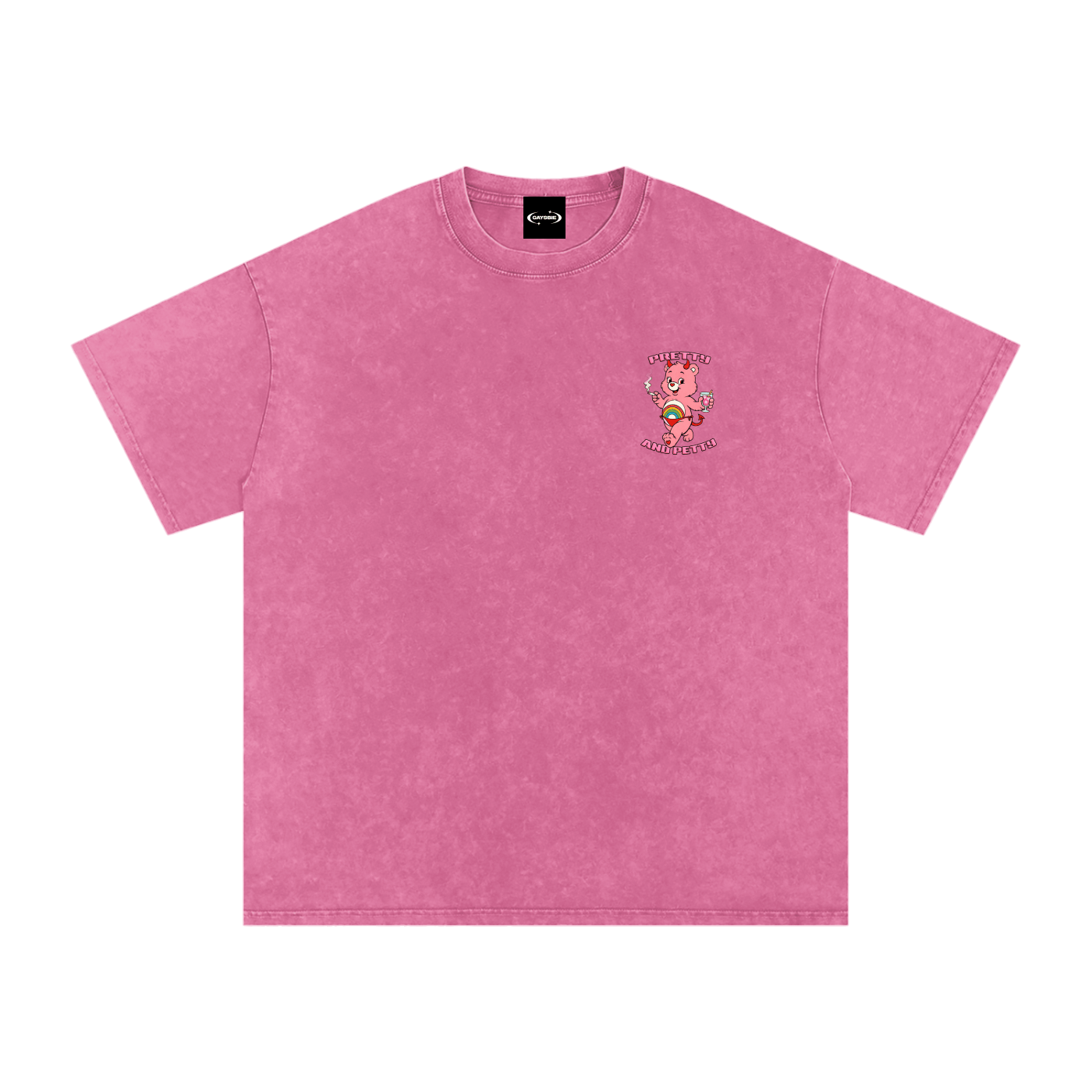 Oversize Tee BUBBLEGUM / S PRETTY AND PETTY Premium Oversized Tee ~ GAYSBIE PREMIUM MATERIALS