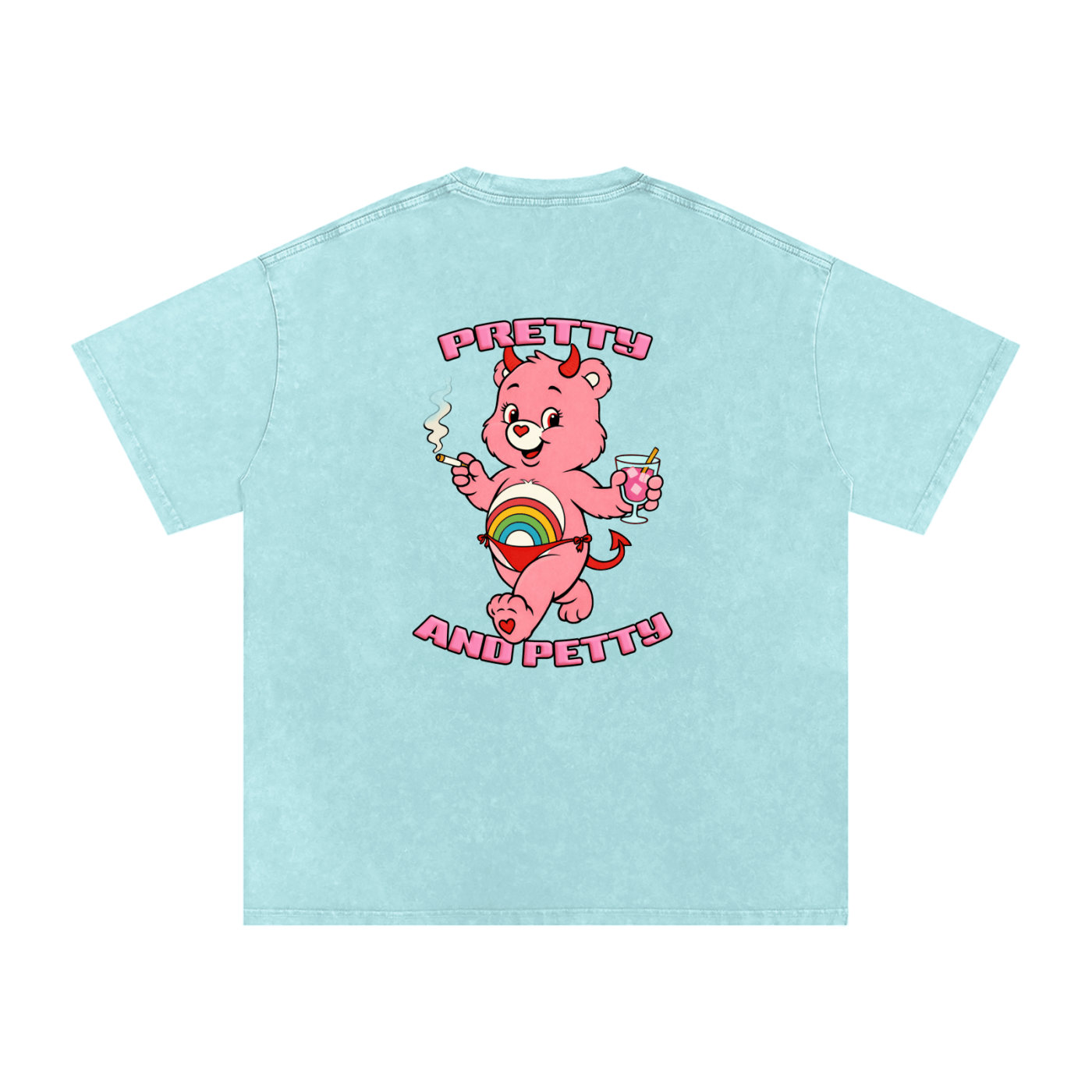 Oversize Tee PRETTY AND PETTY Premium Oversized Tee ~ GAYSBIE PREMIUM MATERIALS