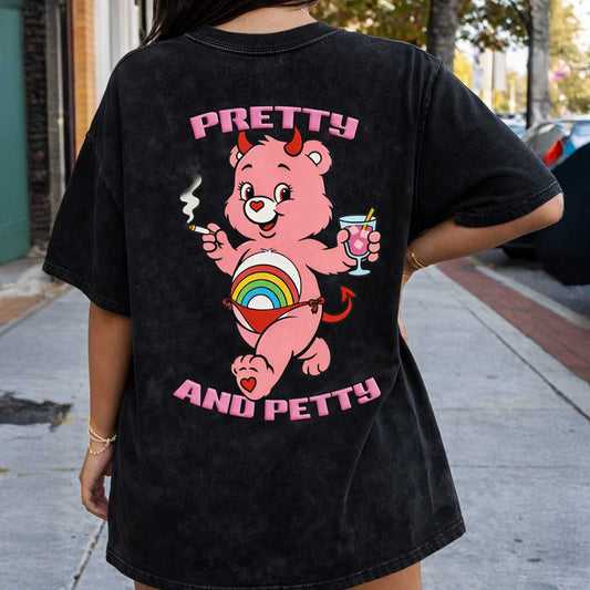 Oversize Tee PRETTY AND PETTY Premium Oversized Tee ~ GAYSBIE PREMIUM MATERIALS