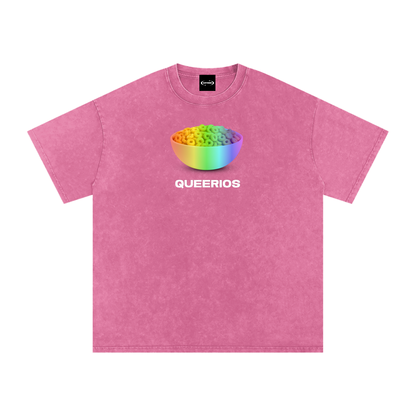 Oversize Tee BUBBLEGUM / S QUEERIOS Premium Oversized Tee ~ GAYSBIE PREMIUM MATERIALS