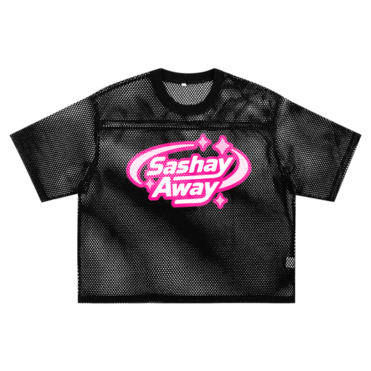 Mesh Tee MIDNIGHT / S Sashay Away Boxy Mesh Tee ~ GAYSBIE PREMIUM MATERIALS