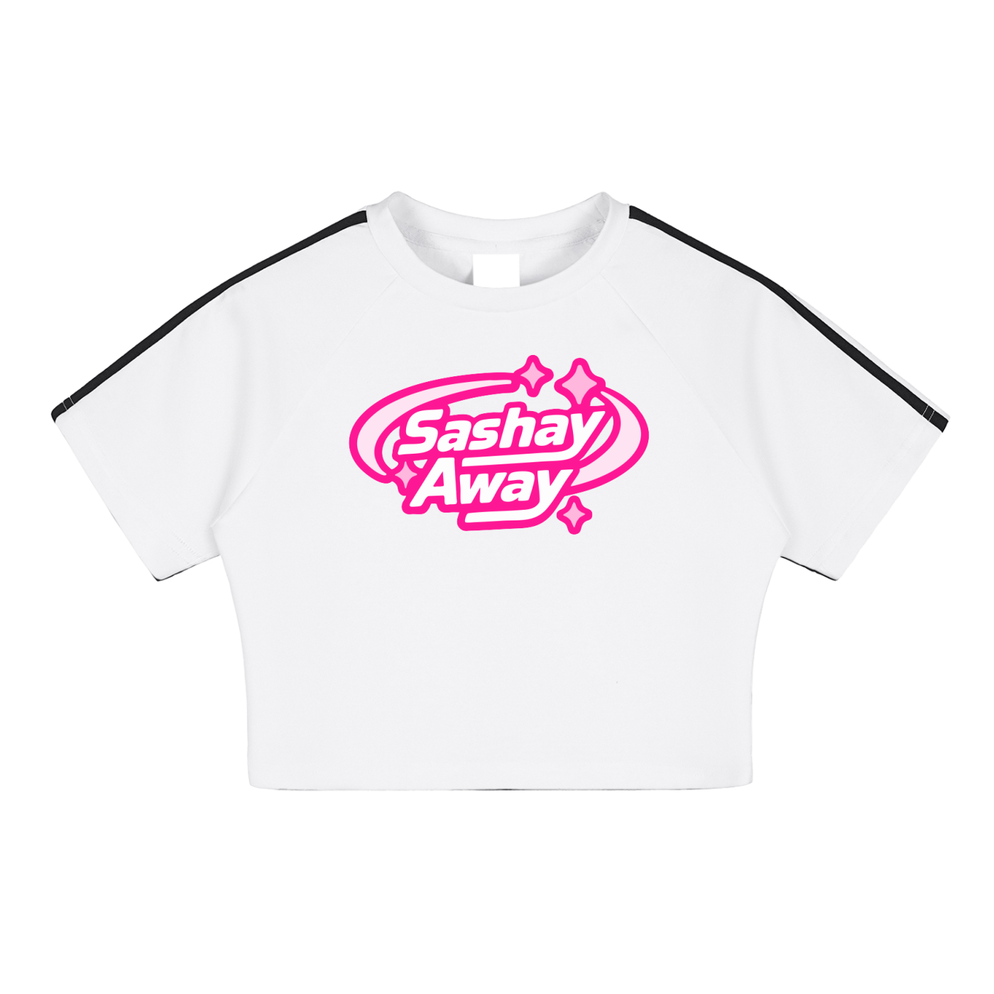 Taped Crop ICE (black tape) / S Sashay Away Taped Performance Crop ~ GAYSBIE PREMIUM MATERIALS