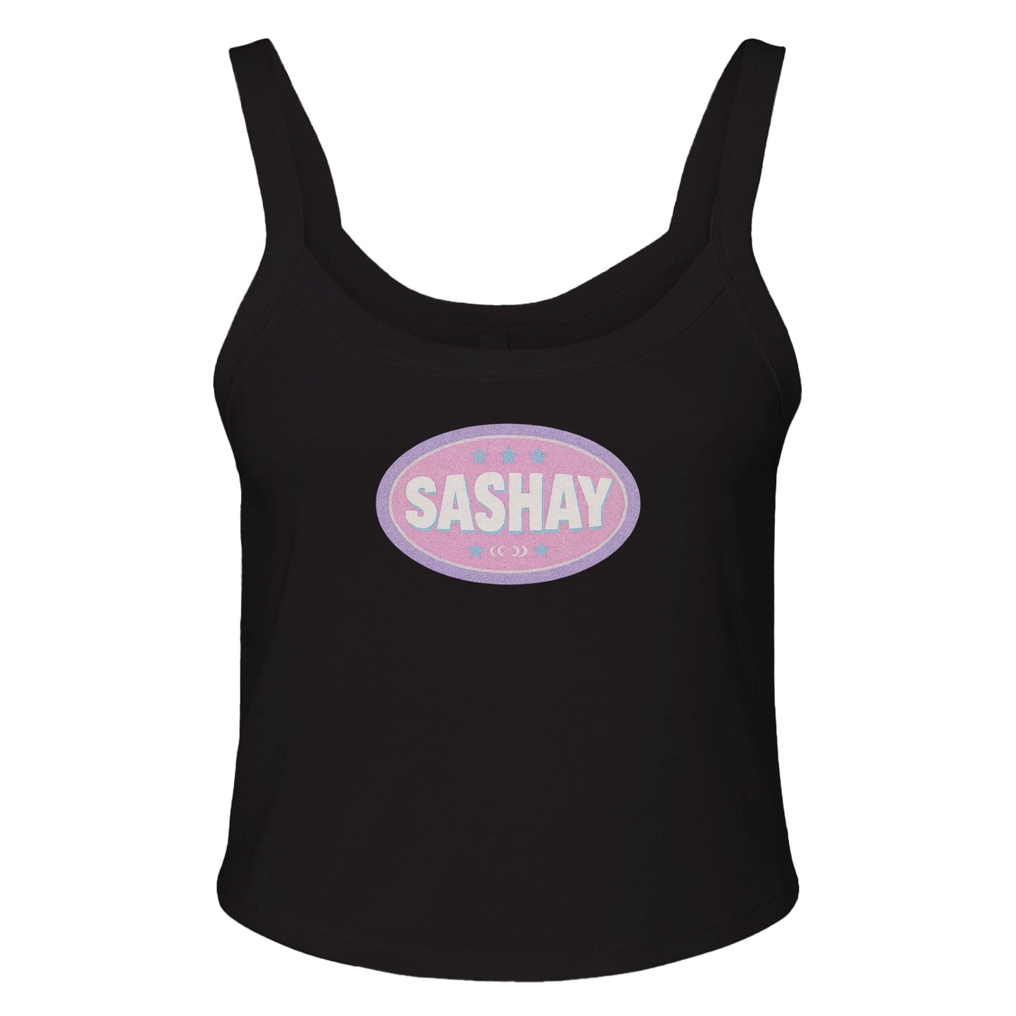 Ribbed Tank MIDNIGHT / XS SASHAY BADGE Baby Ribbed Tank ~ GAYSBIE PREMIUM MATERIALS