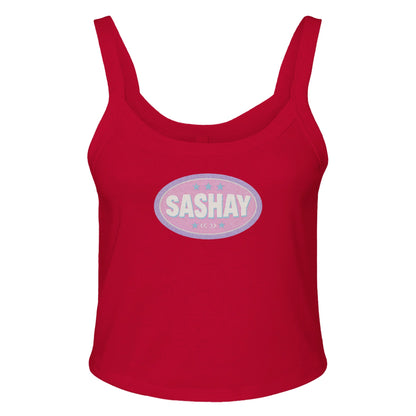 Ribbed Tank SPICY / XS SASHAY BADGE Baby Ribbed Tank ~ GAYSBIE PREMIUM MATERIALS