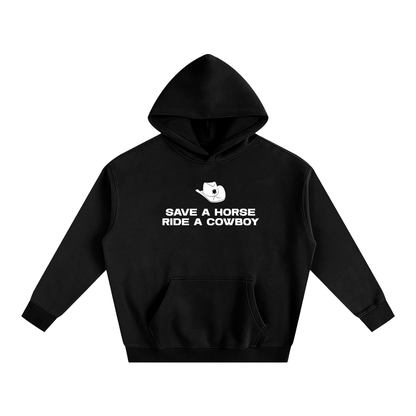 Premium Hood MIDNIGHT / S SAVE A HORSE RIDE A COWBOY Heavy Fleece Hoodie ~ GAYSBIE PREMIUM MATERIALS