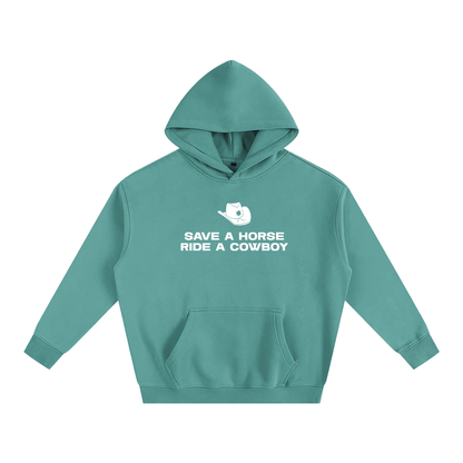 Premium Hood MINTY / S SAVE A HORSE RIDE A COWBOY Heavy Fleece Hoodie ~ GAYSBIE PREMIUM MATERIALS