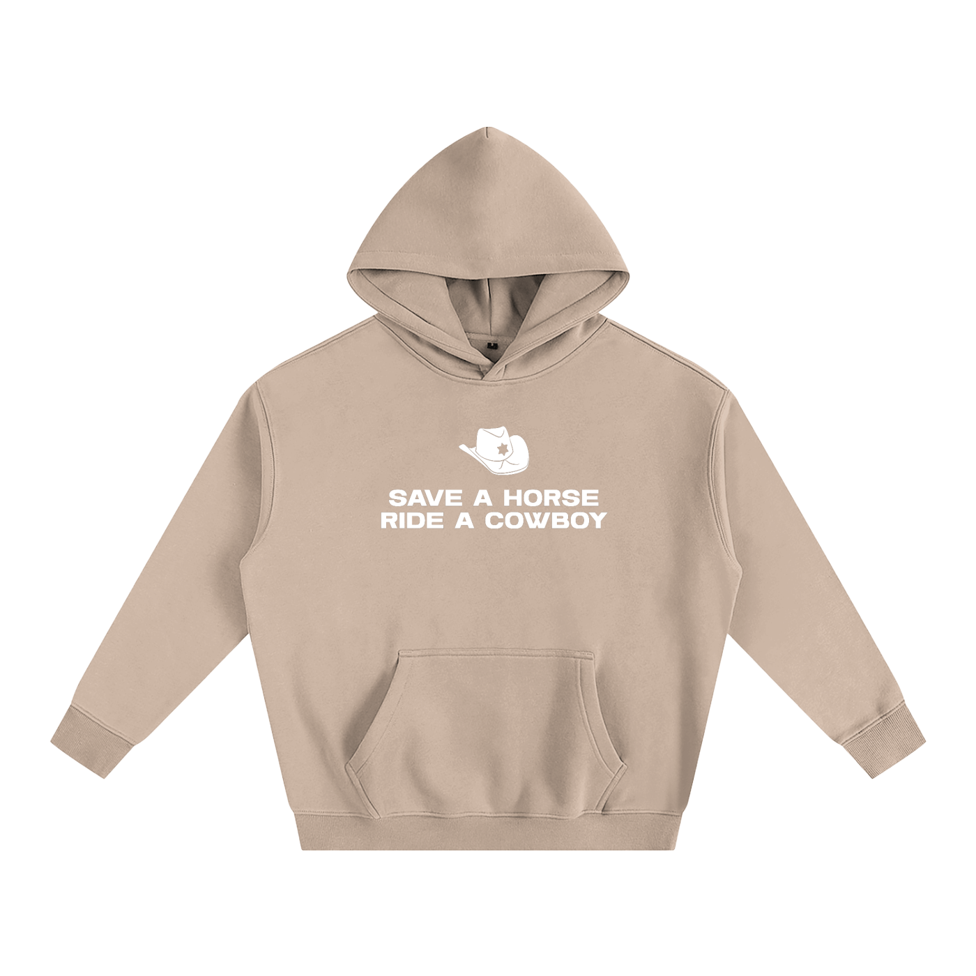 Premium Hood PEACHY / S SAVE A HORSE RIDE A COWBOY Heavy Fleece Hoodie ~ GAYSBIE PREMIUM MATERIALS
