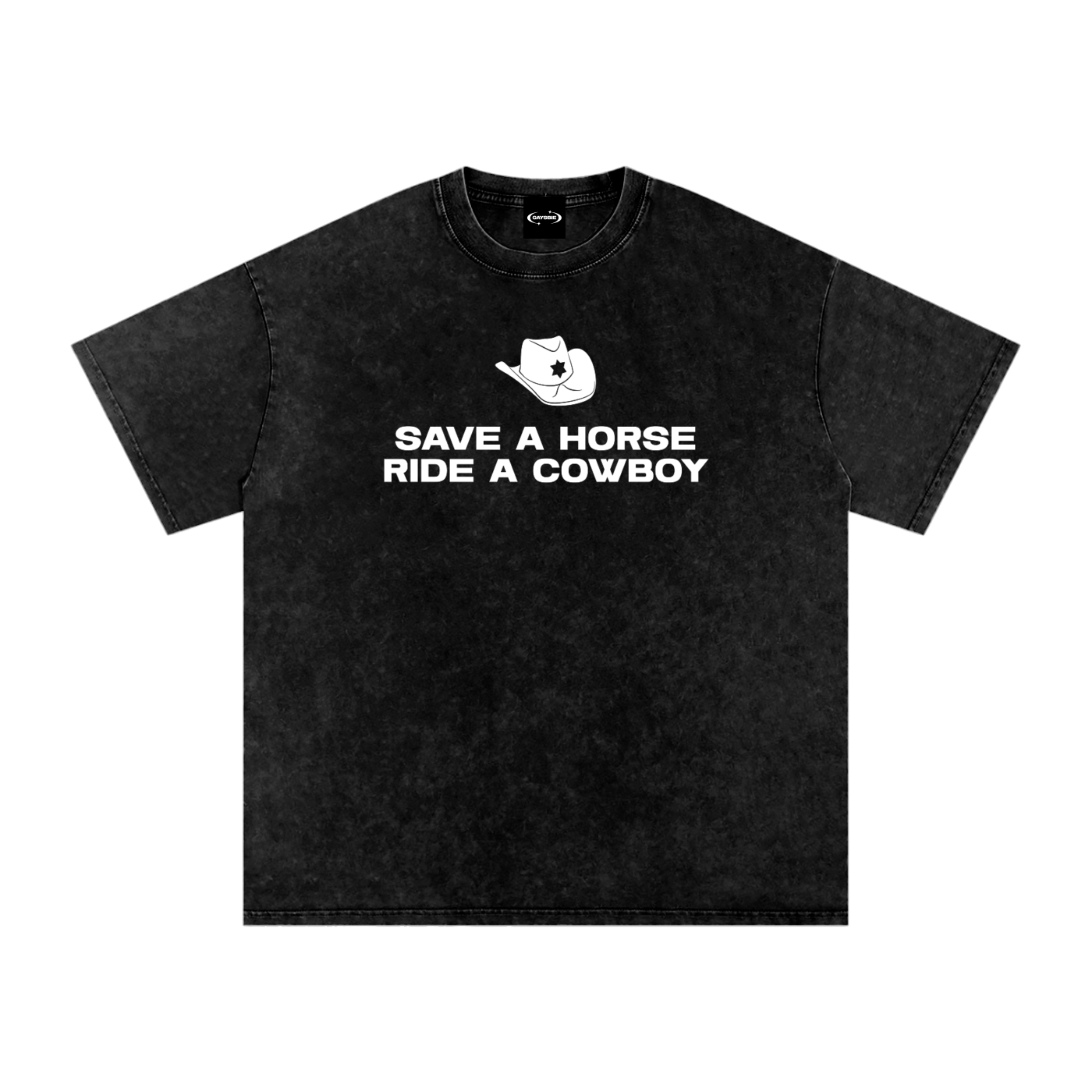Oversize Tee MIDNIGHT / S SAVE A HORSE RIDE A COWBOY Premium Oversized Tee ~ GAYSBIE PREMIUM MATERIALS