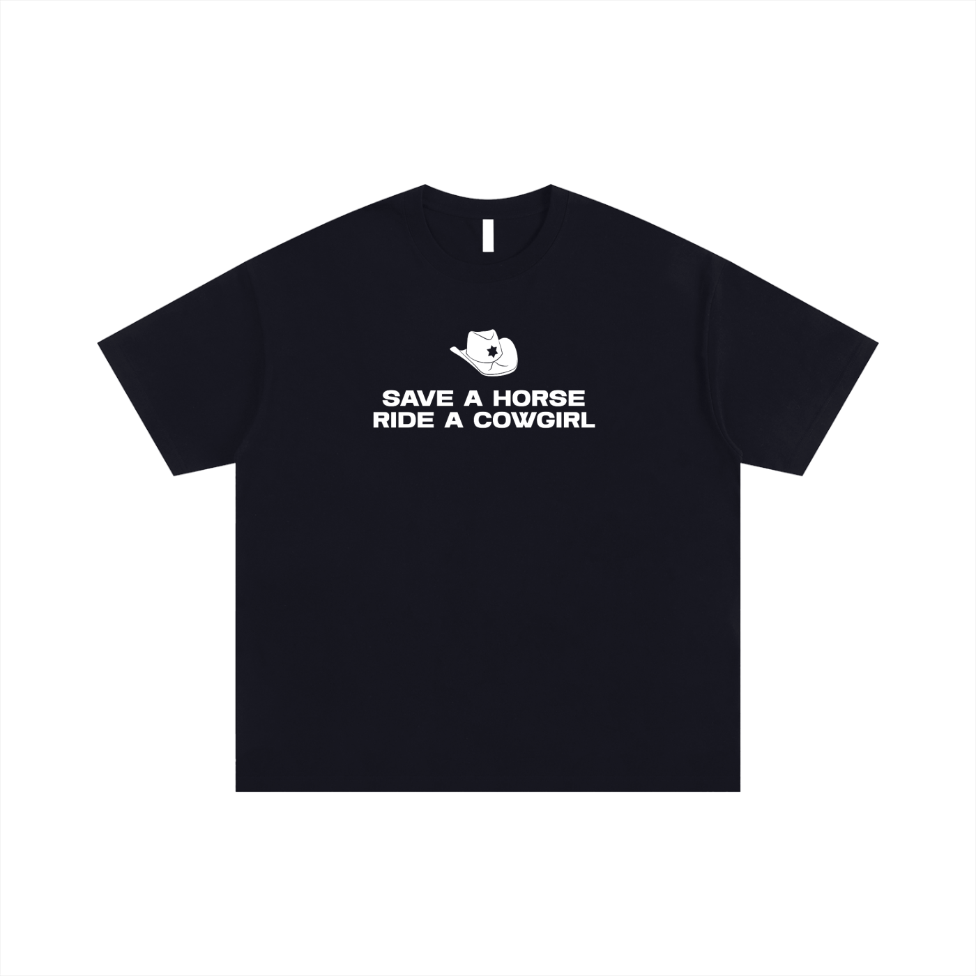 Oversize Tee MIDNIGHT / S SAVE A HORSE RIDE A COWGIRL Oversize Signature Tee ~ GAYSBIE PREMIUM MATERIALS