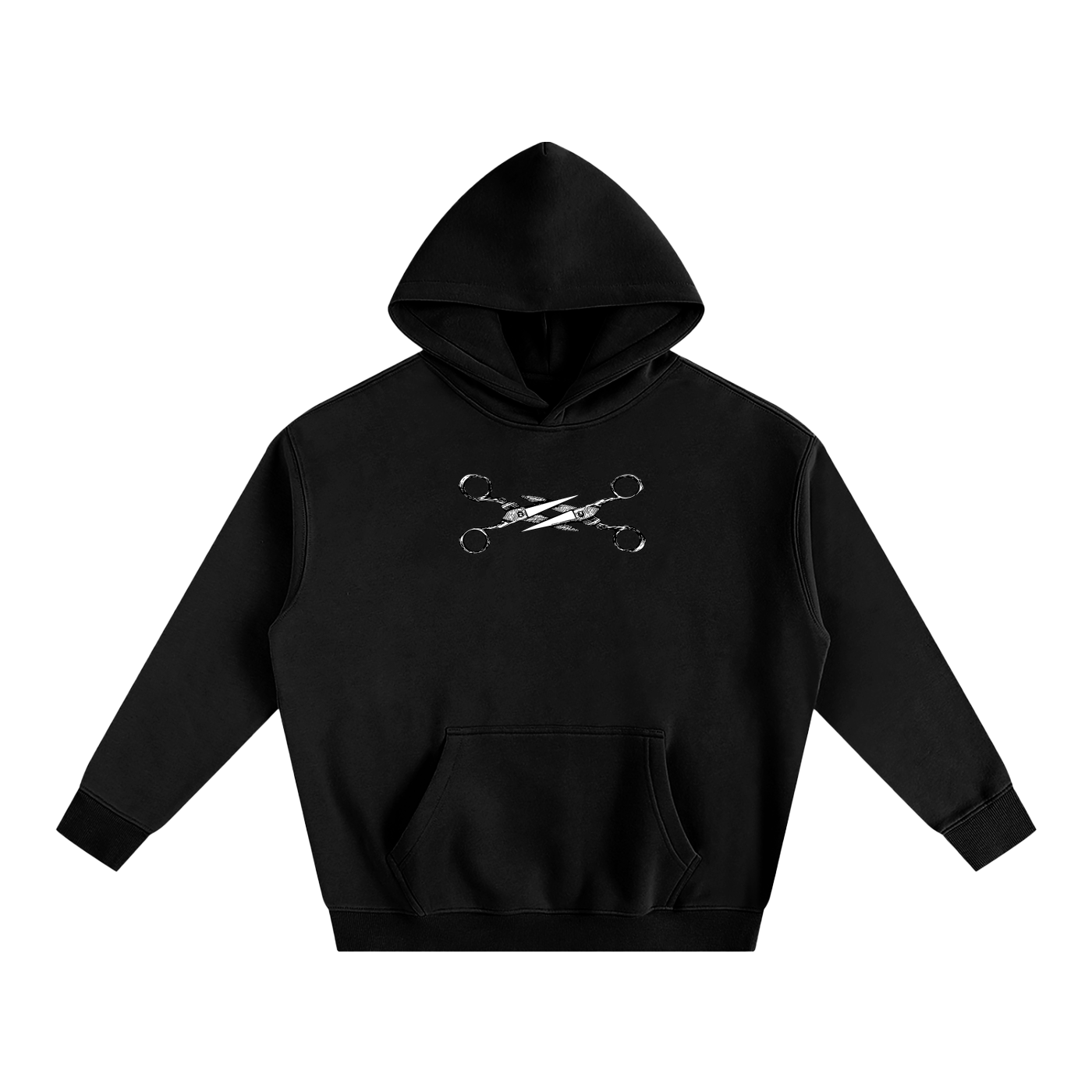 Premium Hood MIDNIGHT / S SCISSORS Heavy Fleece Hoodie ~ GAYSBIE PREMIUM MATERIALS