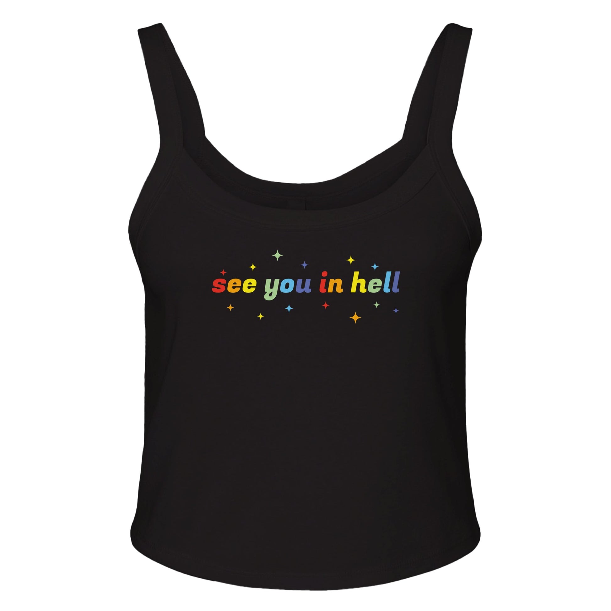 Ribbed Tank XS see you in hell Baby Ribbed Tank ~ GAYSBIE PREMIUM MATERIALS