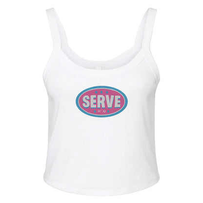 Ribbed Tank ICE / XS SERVE BADGE Baby Ribbed Tank ~ GAYSBIE PREMIUM MATERIALS