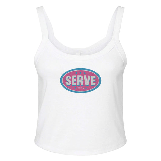 Ribbed Tank ICE / XS SERVE BADGE Baby Ribbed Tank ~ GAYSBIE PREMIUM MATERIALS