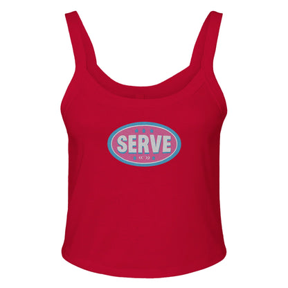 Ribbed Tank SPICY / XS SERVE BADGE Baby Ribbed Tank ~ GAYSBIE PREMIUM MATERIALS
