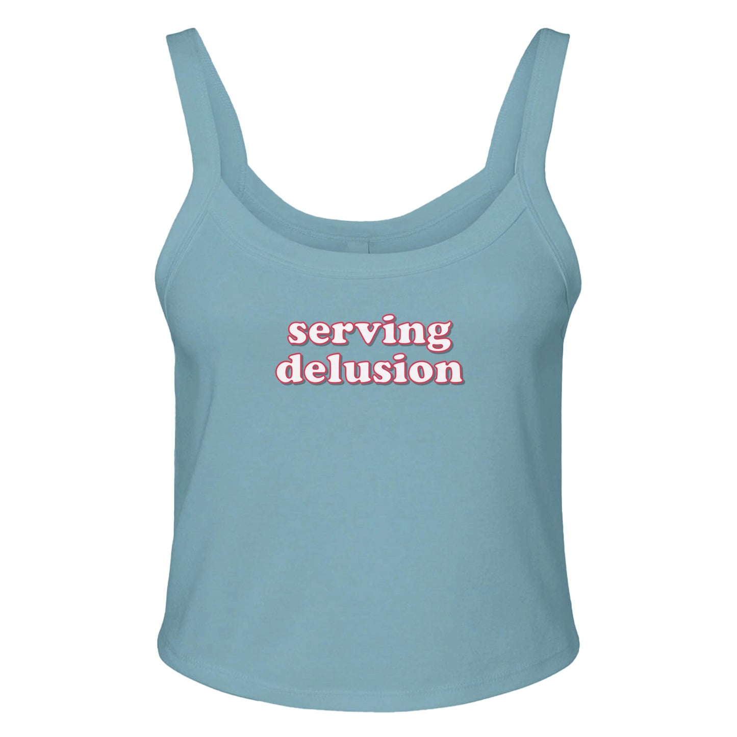 Ribbed Tank BLUE / XS serving delusion - Baby Ribbed Tank ~ GAYSBIE PREMIUM MATERIALS