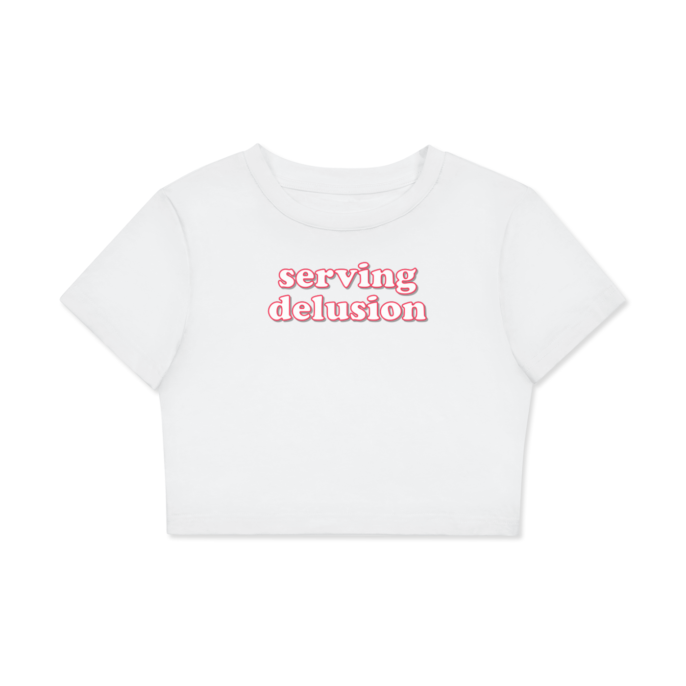 Crop Tee ICE / XS serving delusion Crop Tee ~ GAYSBIE PREMIUM MATERIALS