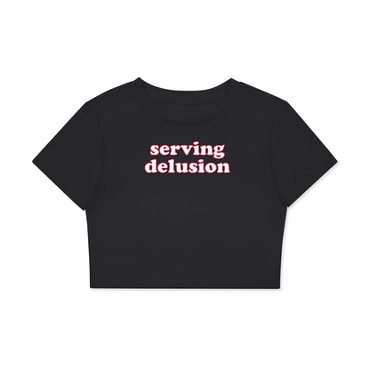 Crop Tee MIDNIGHT / XS serving delusion Crop Tee ~ GAYSBIE PREMIUM MATERIALS