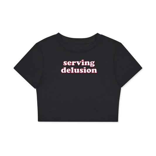 Crop Tee MIDNIGHT / XS serving delusion Crop Tee ~ GAYSBIE PREMIUM MATERIALS