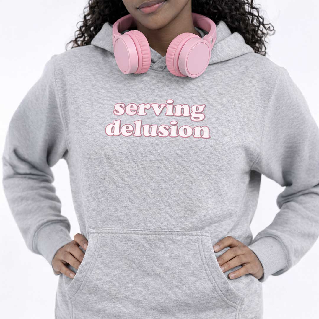 Premium Hood serving delusion Heavy Fleece Hoodie ~ GAYSBIE PREMIUM MATERIALS
