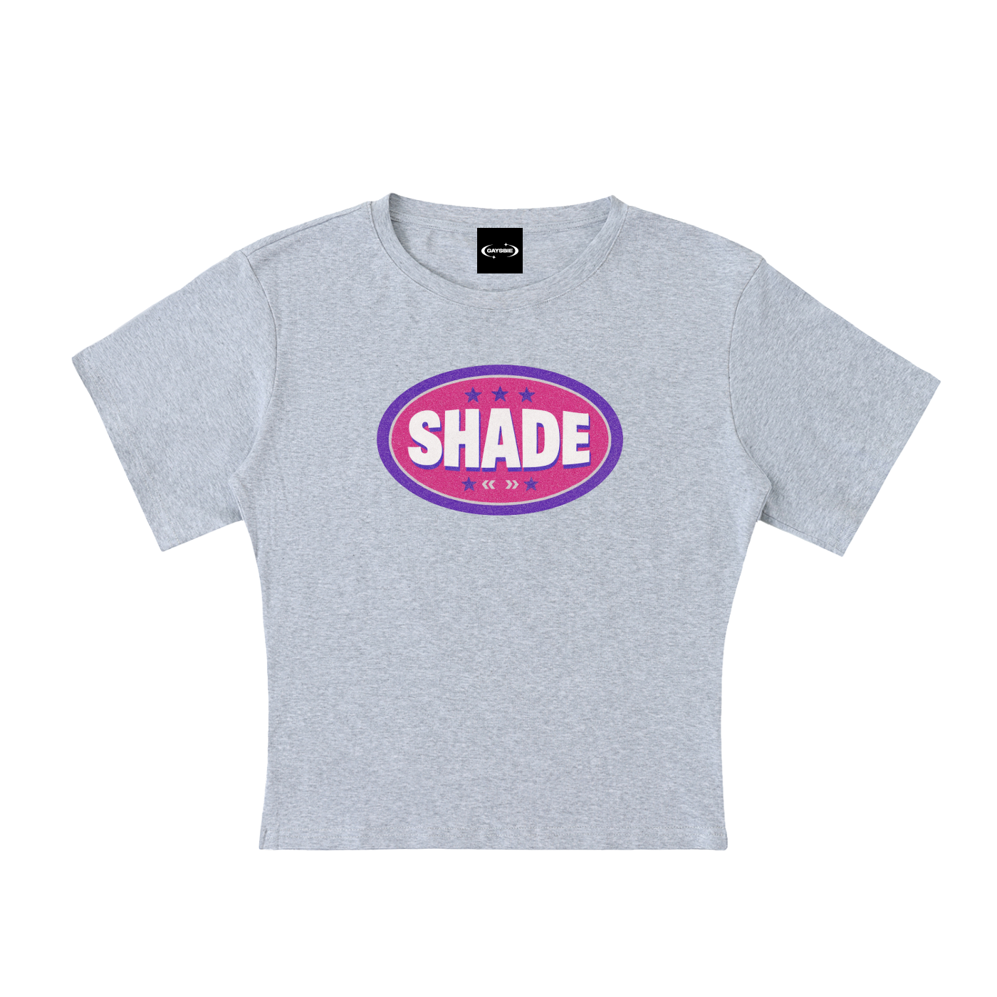 Baby Tee STONE / S SHADE BADGE Baby Tee ~ GAYSBIE PREMIUM MATERIALS