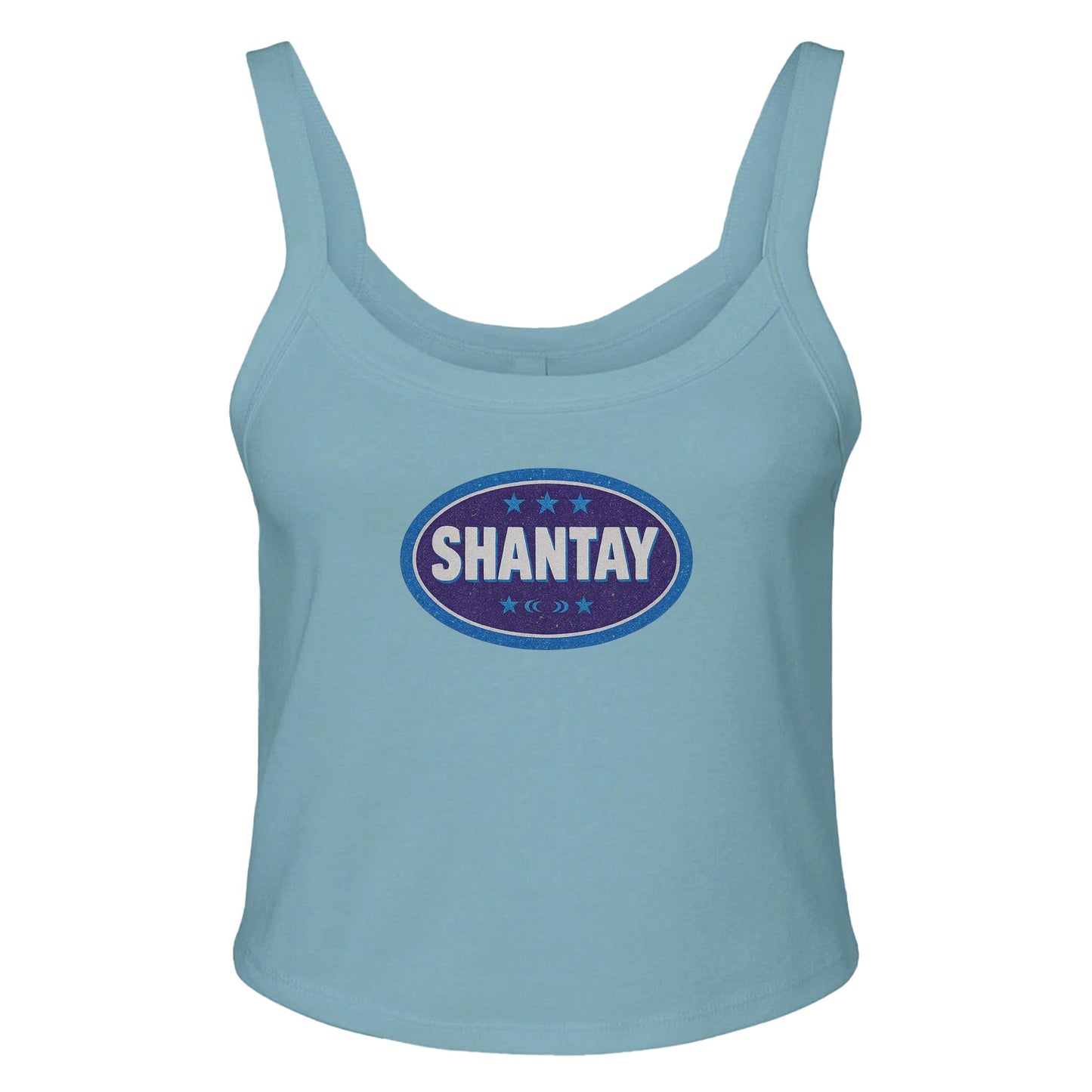 Ribbed Tank SKY / XS SHANTAY BADGE Baby Ribbed Tank ~ GAYSBIE PREMIUM MATERIALS