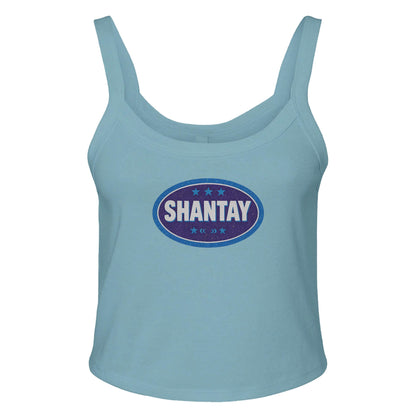 Ribbed Tank SKY / XS SHANTAY BADGE Baby Ribbed Tank ~ GAYSBIE PREMIUM MATERIALS