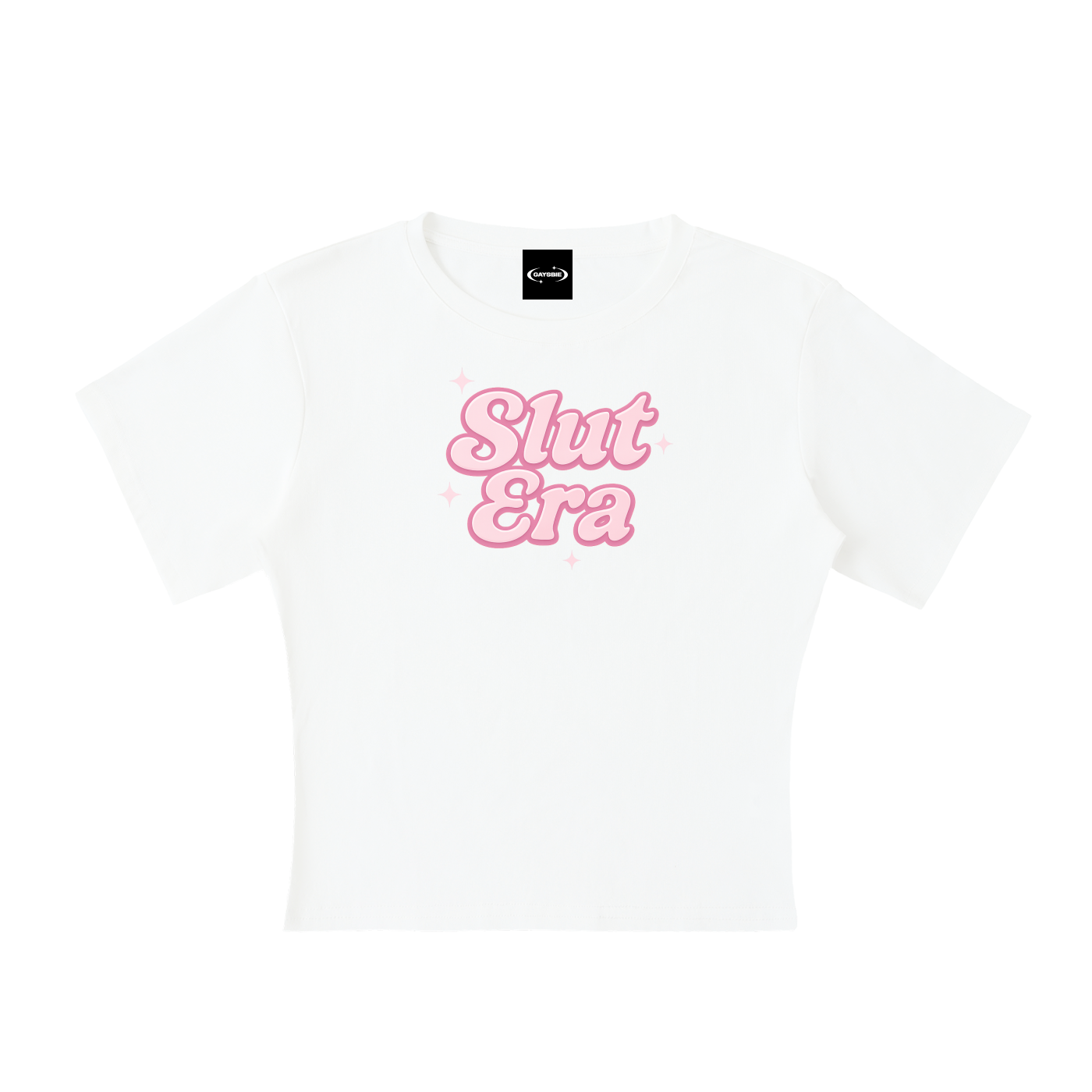 Baby Tee White / S Slut Era Baby Tee ~ GAYSBIE PREMIUM MATERIALS