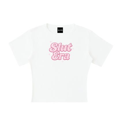 Baby Tee White / S Slut Era Baby Tee ~ GAYSBIE PREMIUM MATERIALS