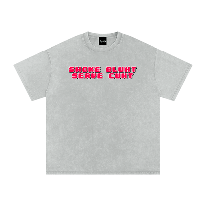 Oversize Tee SMOKE / S SMOKE BLUNT SERVE CUNT Premium Oversized Tee ~ GAYSBIE PREMIUM MATERIALS
