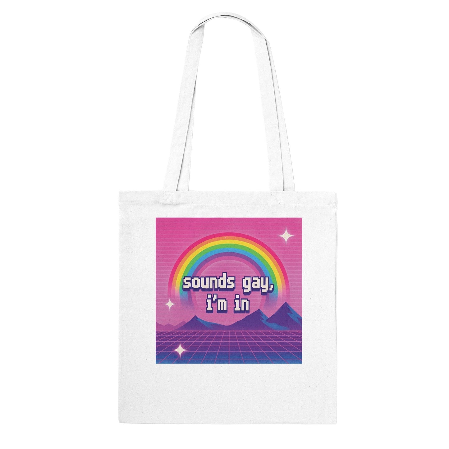 Tote Bag ICE Sounds Gay I'm In Cotton Tote Bag ~ GAYSBIE PREMIUM MATERIALS