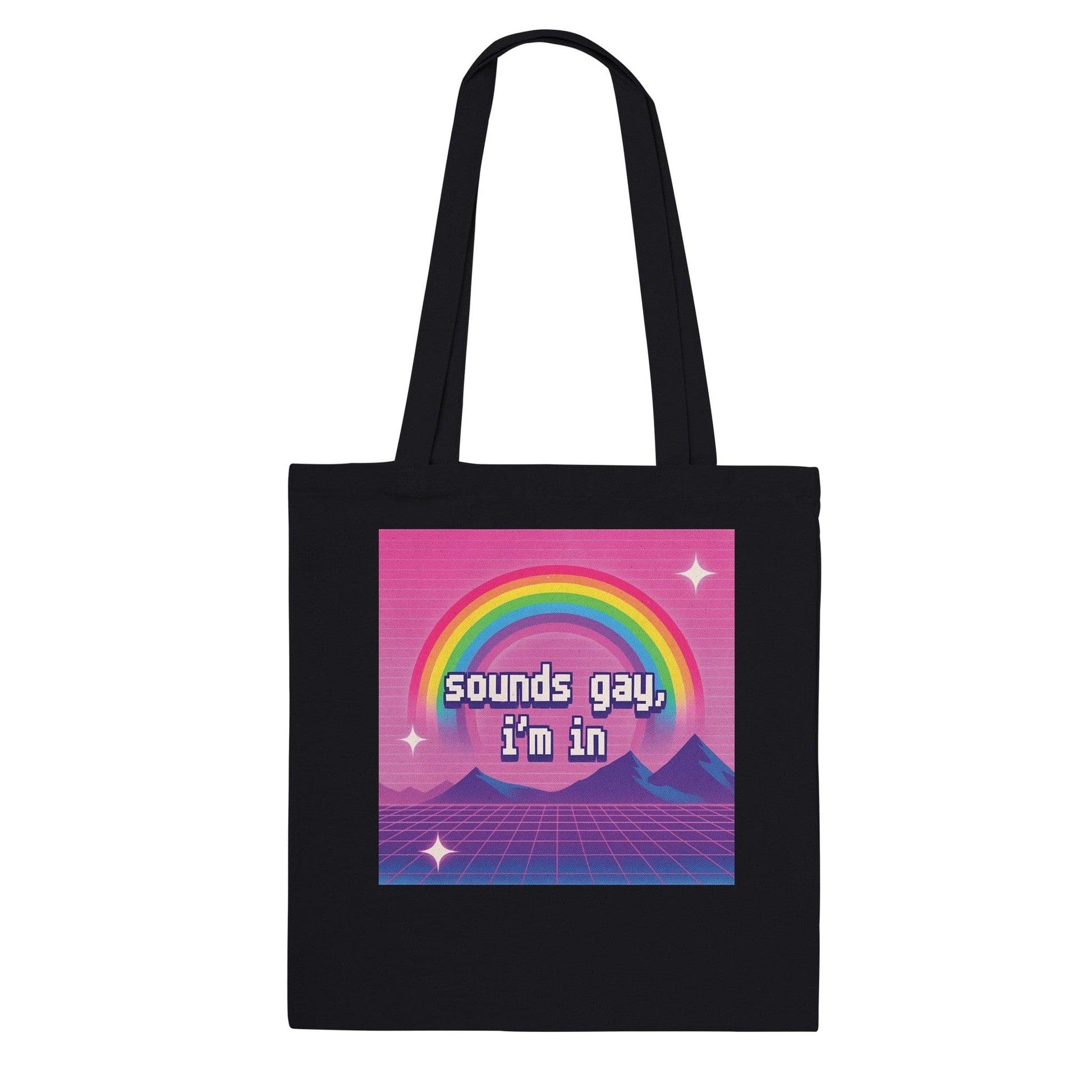 Tote Bag MIDNIGHT Sounds Gay I'm In Cotton Tote Bag ~ GAYSBIE PREMIUM MATERIALS