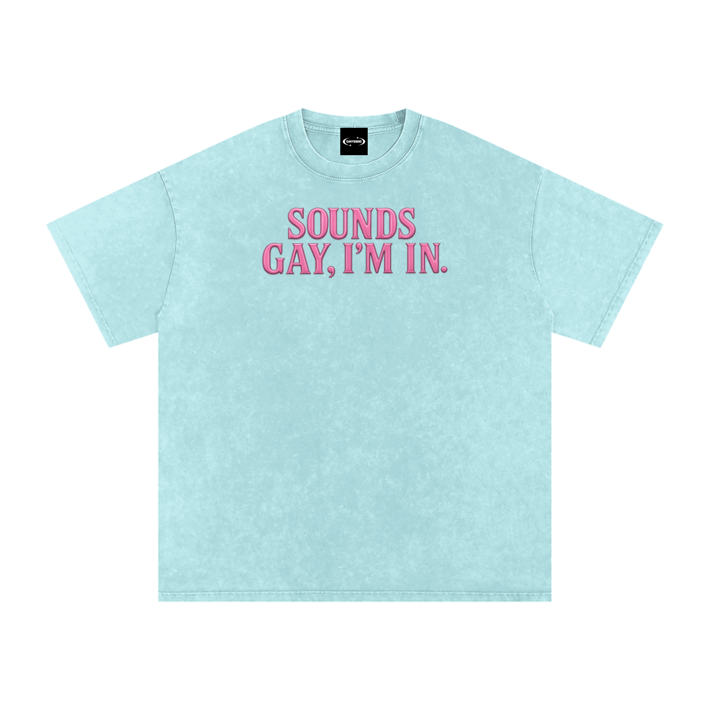 Oversize Tee ICE / S SOUNDS GAY, I'M IN. Premium Oversized Tee ~ GAYSBIE PREMIUM MATERIALS