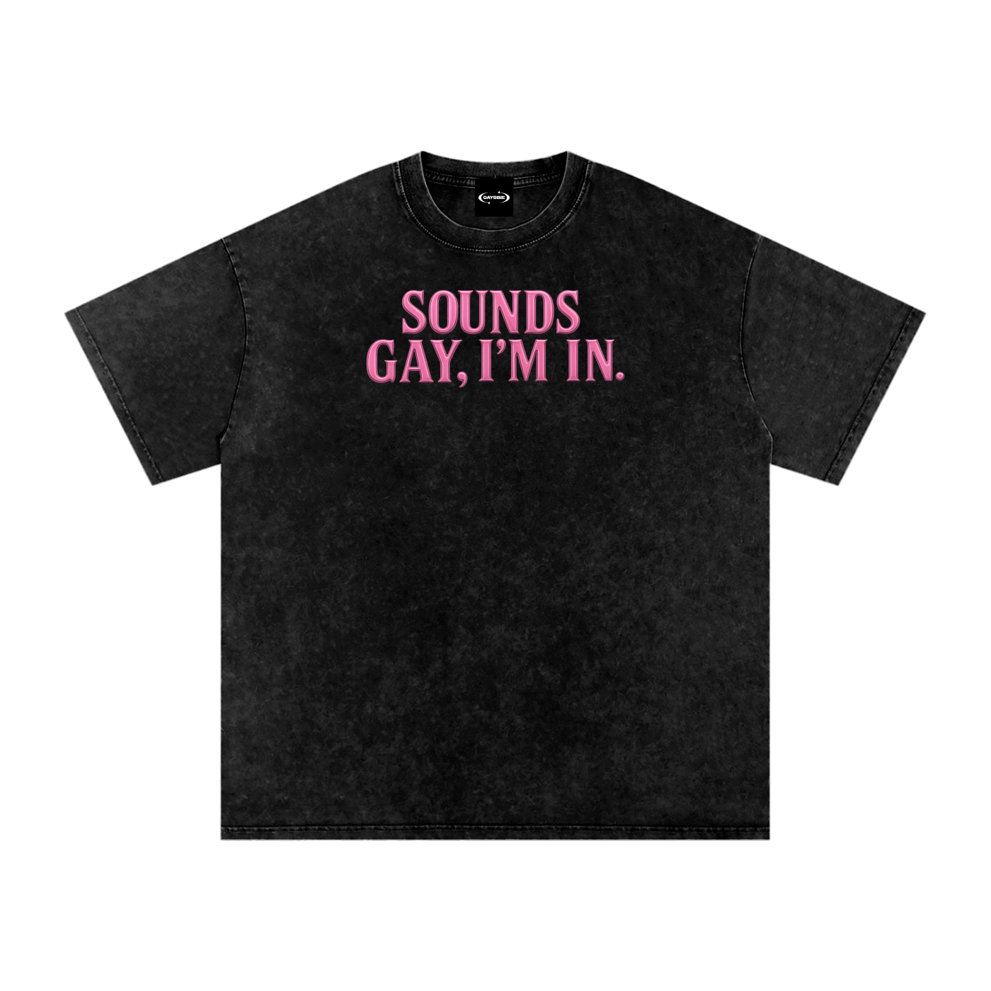 Oversize Tee MIDNIGHT / S SOUNDS GAY, I'M IN. Premium Oversized Tee ~ GAYSBIE PREMIUM MATERIALS