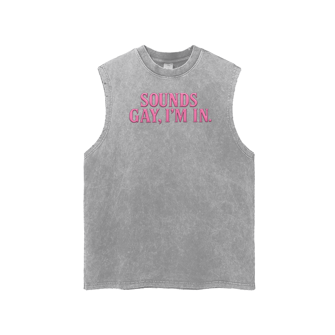 Premium Tank SMOKE / M SOUNDS GAY, I'M IN Premium Signature Tank ~ GAYSBIE PREMIUM MATERIALS