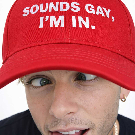 Caps SOUNDS GAY IM IN Embroidered Cap ~ GAYSBIE PREMIUM MATERIALS