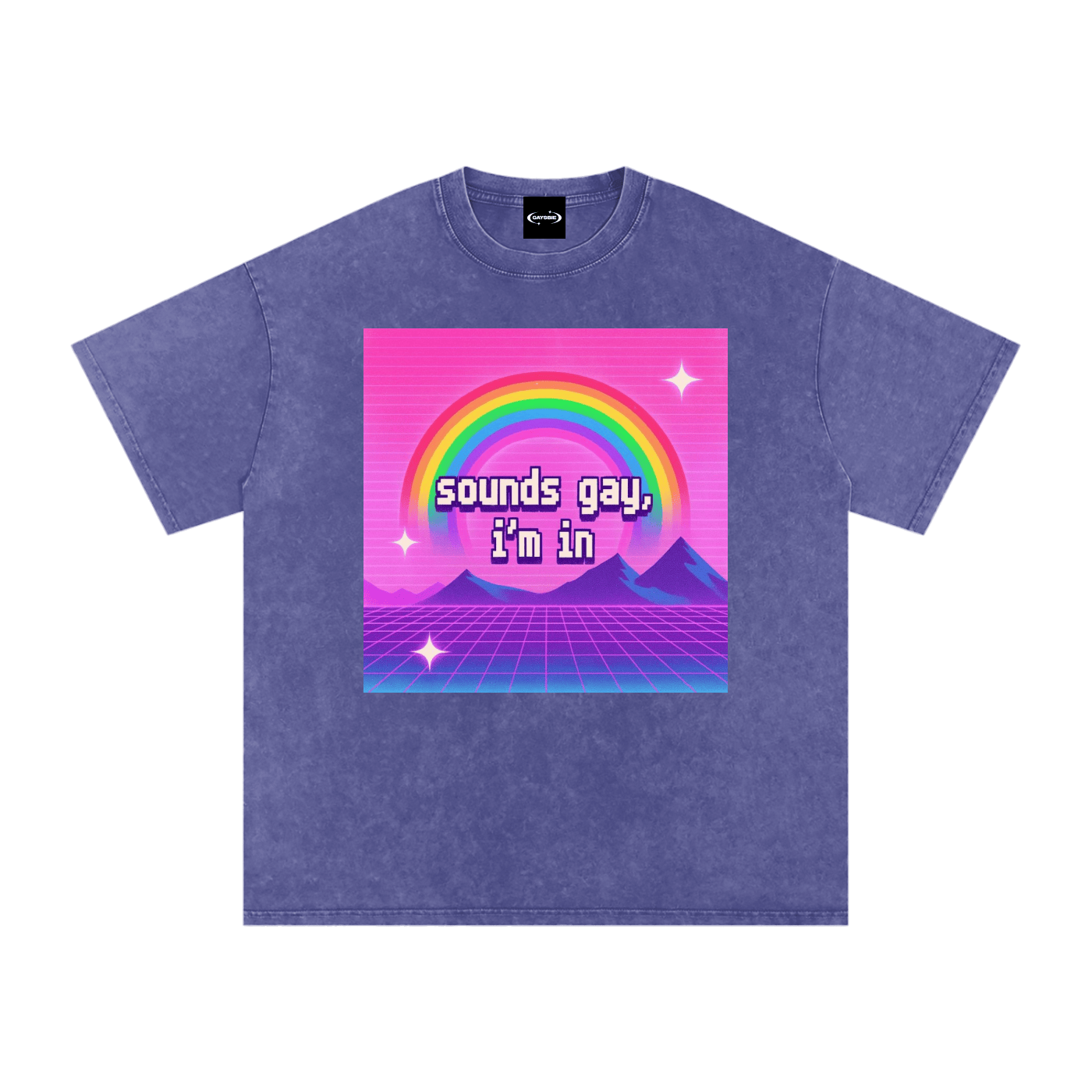 Oversize Tee GRAPE / S Sounds Gay Rainbow Premium Oversized Tee ~ GAYSBIE PREMIUM MATERIALS