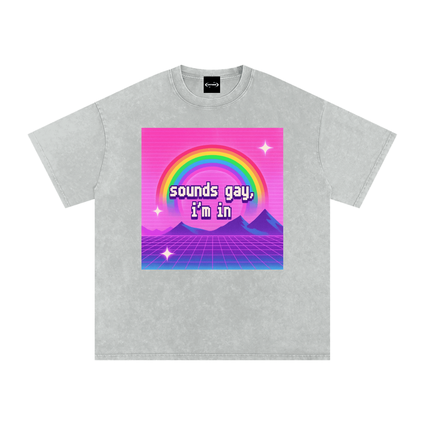 Oversize Tee STORM / S Sounds Gay Rainbow Premium Oversized Tee ~ GAYSBIE PREMIUM MATERIALS