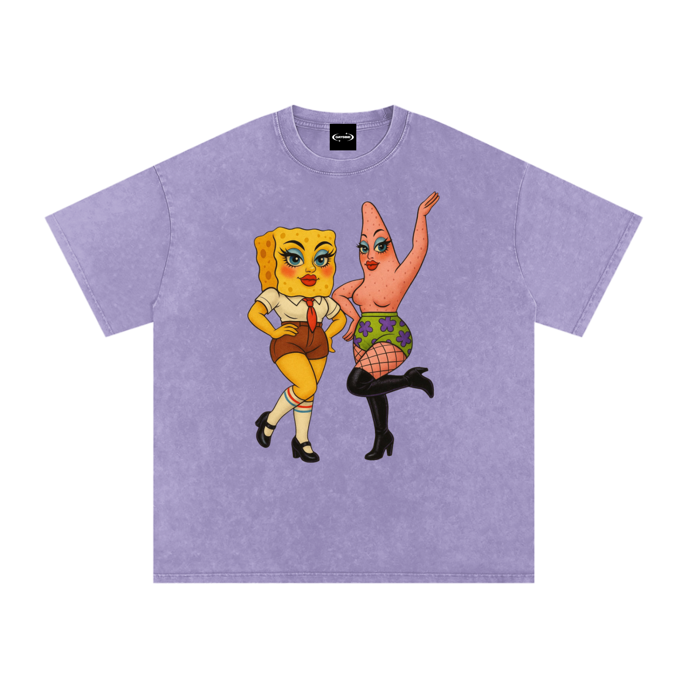 Oversize Tee GRAPE / S Sponge & Patty Premium Oversized Tee ~ GAYSBIE PREMIUM MATERIALS
