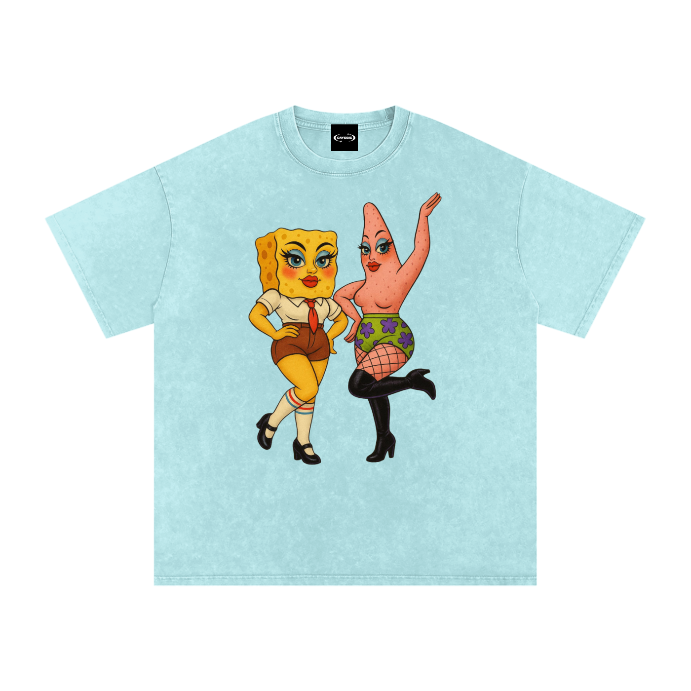 Oversize Tee ICE / S Sponge & Patty Premium Oversized Tee ~ GAYSBIE PREMIUM MATERIALS